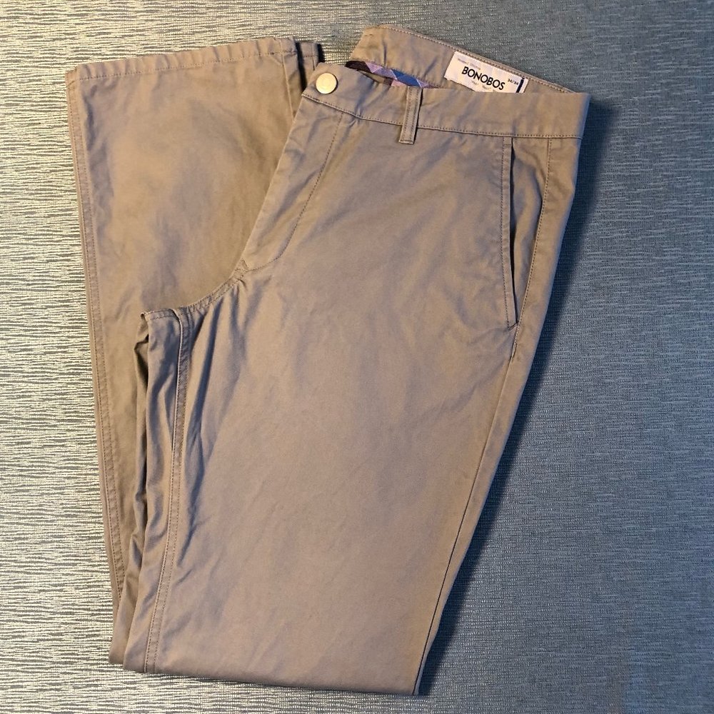 NWOT BONOBOS Chinos - Size 34 x 34 - Gray - Straight Fit